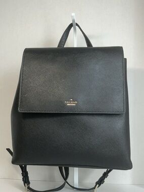 black leather style backpack Blazer No. 278 | Vintage Black Leather Backpack